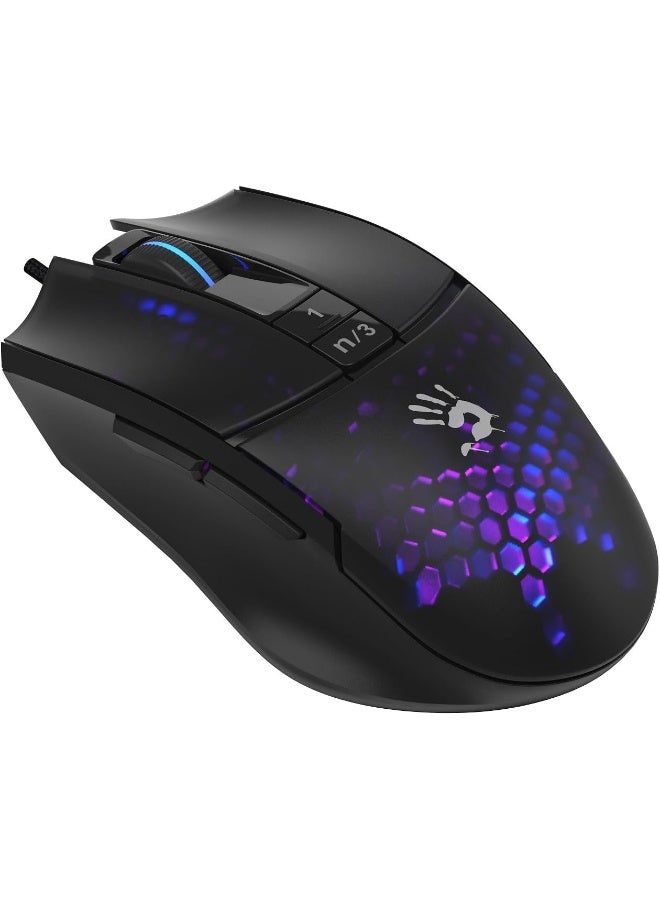 Bloody L65 Max RGB Gaming Mouse – BC3332-A Sensor 10,000 DPI 2,000 Hz Report Rate 4 Core Activated – 4 Types LOD Setting – Light Weight 78G - Image 5